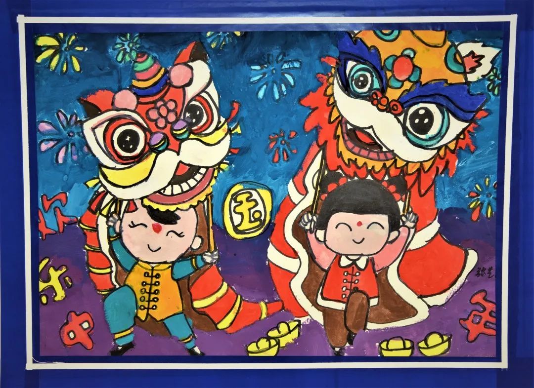 欢乐中国年绘画2022图片